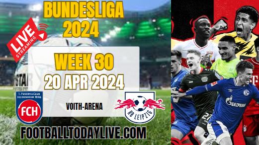 FC Heidenheim Vs RB Leipzig Live Stream 2024: Week 30 slider