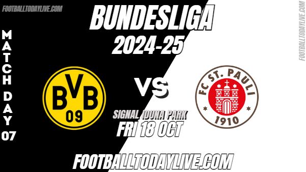 Dortmund Vs St Pauli Bundesliga Live Stream 2024 Week 7 slider