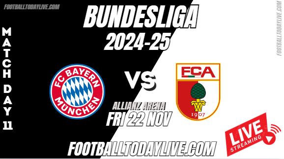 Munchen Vs Augsburg Bundesliga Live Stream 2024 Week 11 slider