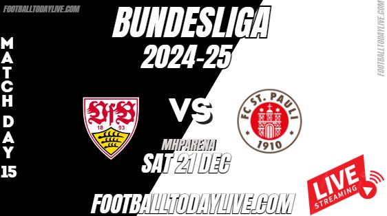 Stuttgart Vs St Pauli Bundesliga Live Stream 2024 Week 15 slider